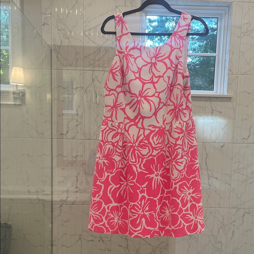 Lilly Pulitzer Pink and White Floral Mini Dress